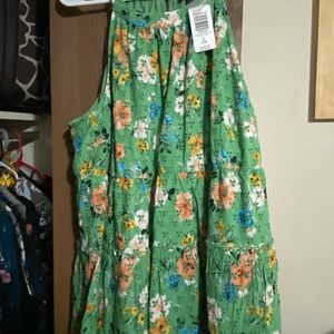 Torrid green floral tank top sz 18-20 *with tags*